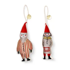 Ferm LIVING Elf Pair Christmas Decoration 13.5 Cm 2-pack