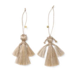 Ferm LIVING Wing Angels Christmas Decoration 9 Cm 2-pack