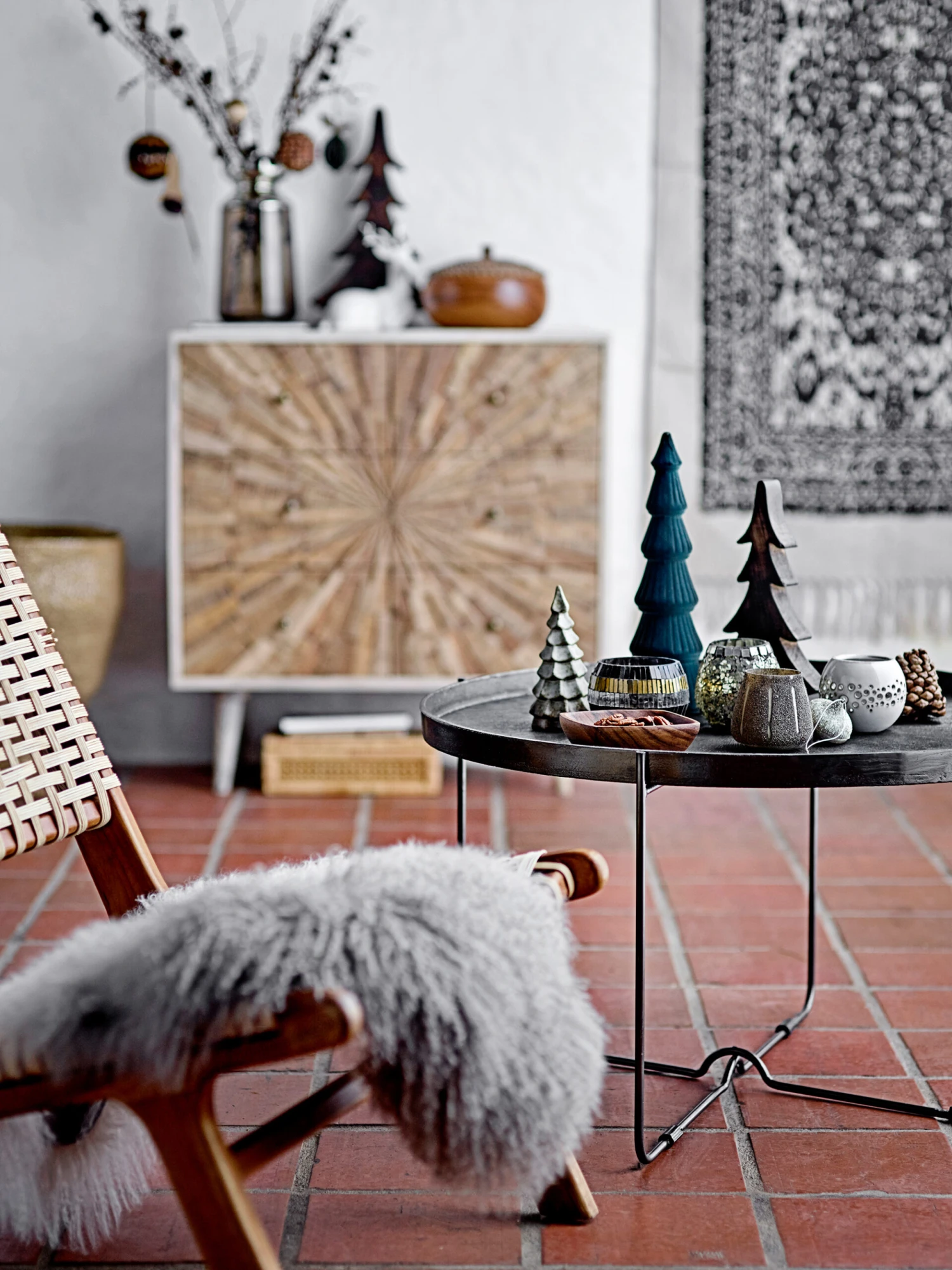 Bloomingville Misba Christmas Bauble Ø9 Cm 4 Pieces 5 Bloomingville Misba Christmas Bauble Ø9 Cm 4 Pieces - Image 5