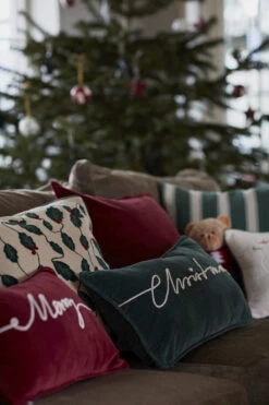 Lexington Christmas Cotton Velvet Cushion 30x50 Cm -Bloomingville Decor Store 516242 01 5 EnvironmentImage 382a2301a0