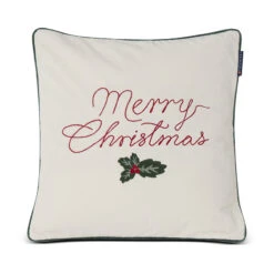 Lexington Merry Christmas Cotton Velvet Cushion Cover 50x50 Cm