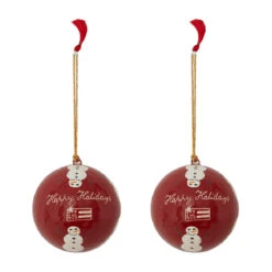 Lexington Papier Maché Christmas Tree Decoration 2-pack